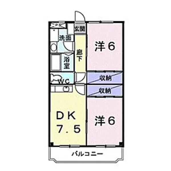 ニューシャトー【2階】の間取り