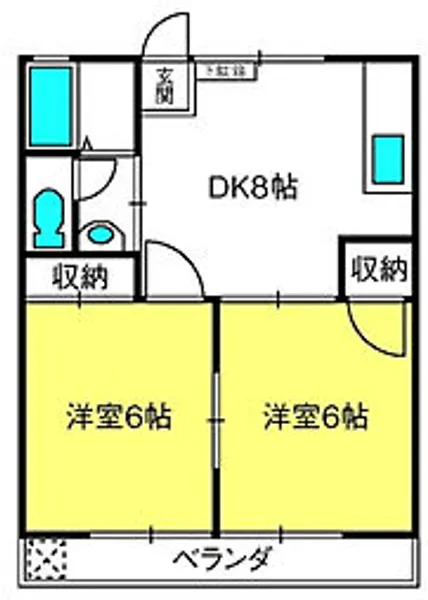 サンハイムY&Y【2階】の間取り