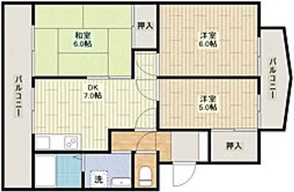 ガーデンハイツ Σ1【2階】の間取り