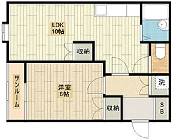 リエスふじみ野北野【2階】の間取り