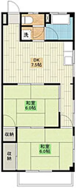 幸マンション【3階】の間取り