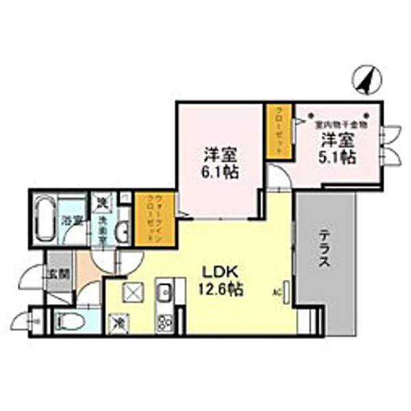 ONARIGOTENーD【1階】の間取り