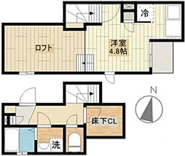 CBふじみ野レーヴ【202号室号室】の間取り