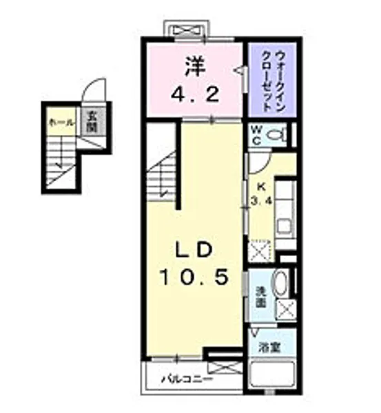 ジェルメ【4階】の間取り