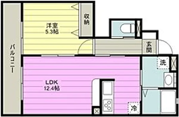 アムール East【1階】の間取り