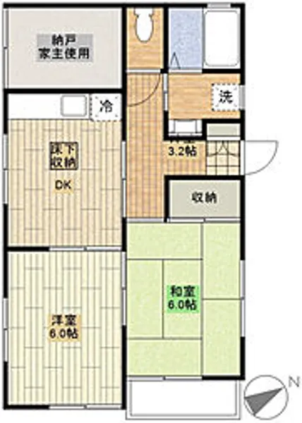 ネイティブプレイス【1階】の間取り