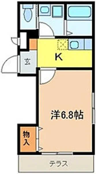 Succeed鶴馬【3階】の間取り