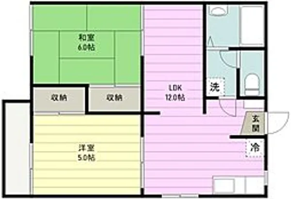 メゾンドセラヴィ【201号室号室】の間取り