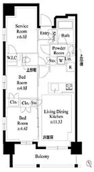 プレシス上福岡【804号室号室】の間取り