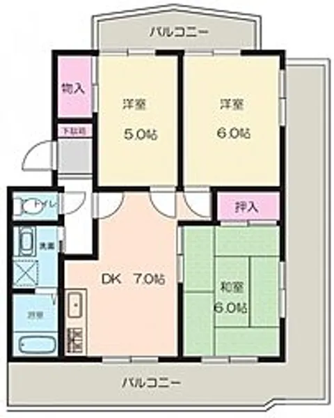 ガーデンハイツ Σ1【1階】の間取り