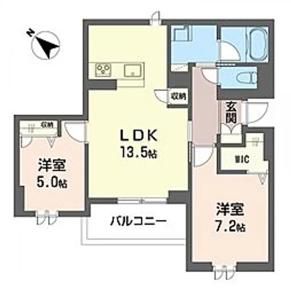 アヴニールふじみ野【3階】の間取り