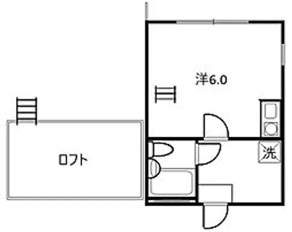 アクール鶴瀬【107号室号室】の間取り