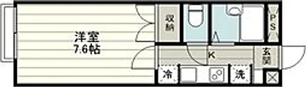 アムール上福岡【1階】の間取り