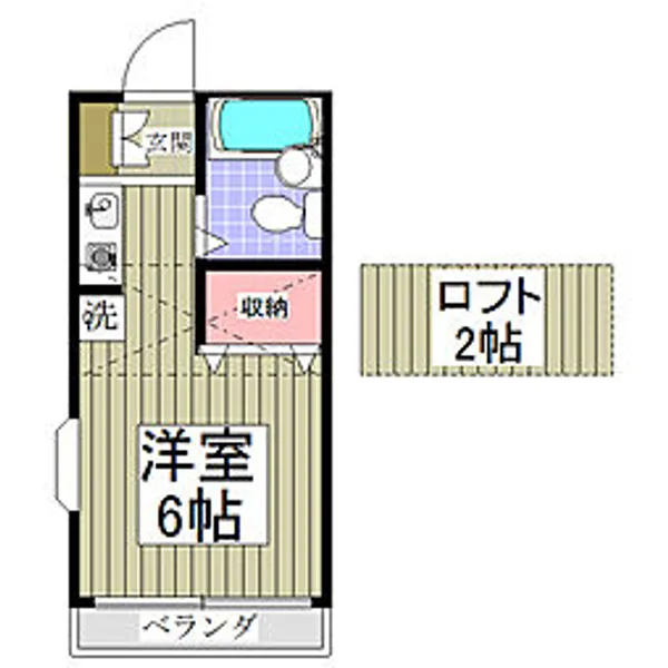 パールハイム【2階】の間取り