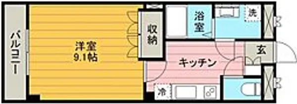 エスポアール・エルク【3階】の間取り