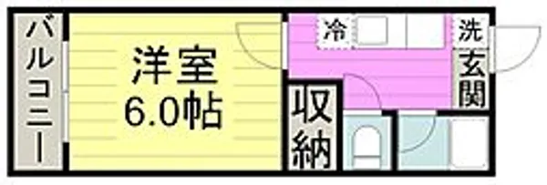 ハイツ寺尾A【1階】の間取り