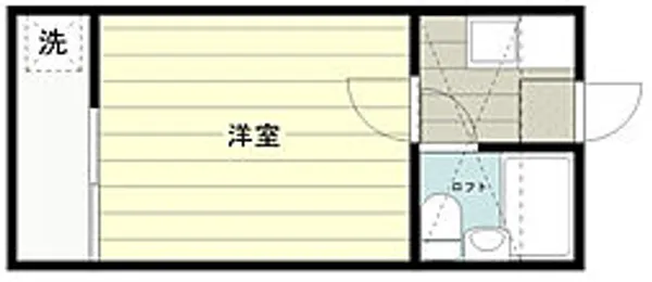 ロジューマン築地【2階】の間取り