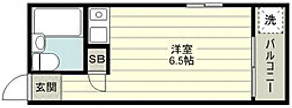 ホワイトヴィラ鶴瀬【1階】の間取り