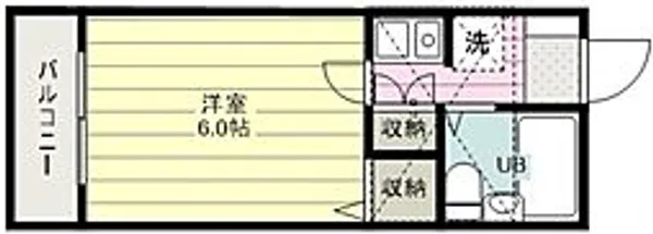 サーティ・ワン【2階】の間取り