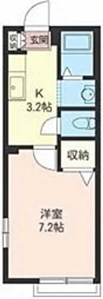 アプリコットAPT【2階】の間取り