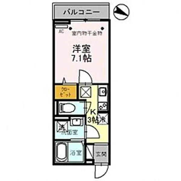 Spazio【3階】の間取り