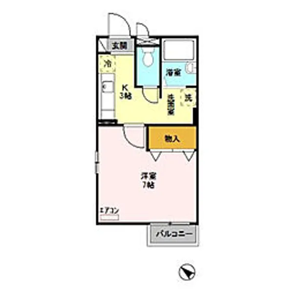 ヴェリタ サクラーレ【3階】の間取り