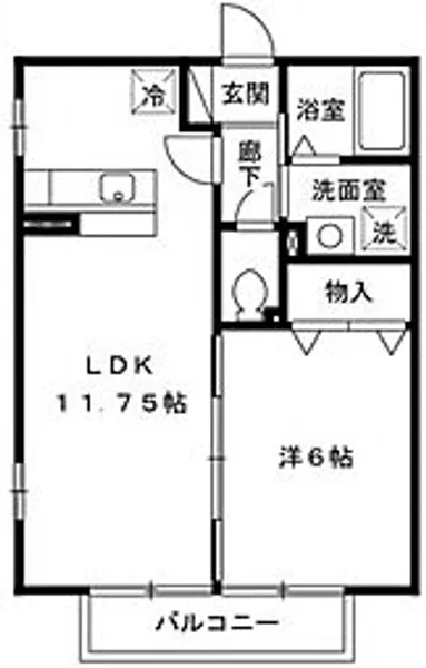アスティオンII【1階】の間取り