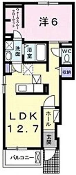 シンビオシスA【1階】の間取り