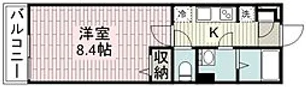 リブリ・エルベ【1階】の間取り