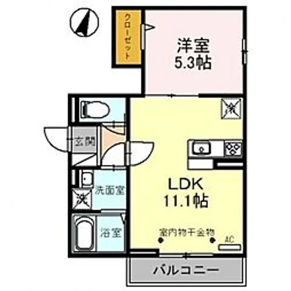 エクセレンテ【3階】の間取り