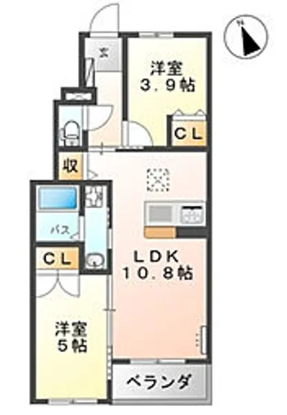 アイリス【1階】の間取り