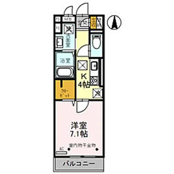ロンサールII【1階】の間取り