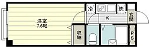 アンプルールフェール上福岡II【1階】の間取り