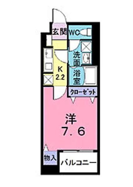 ディアコート並木【1階】の間取り