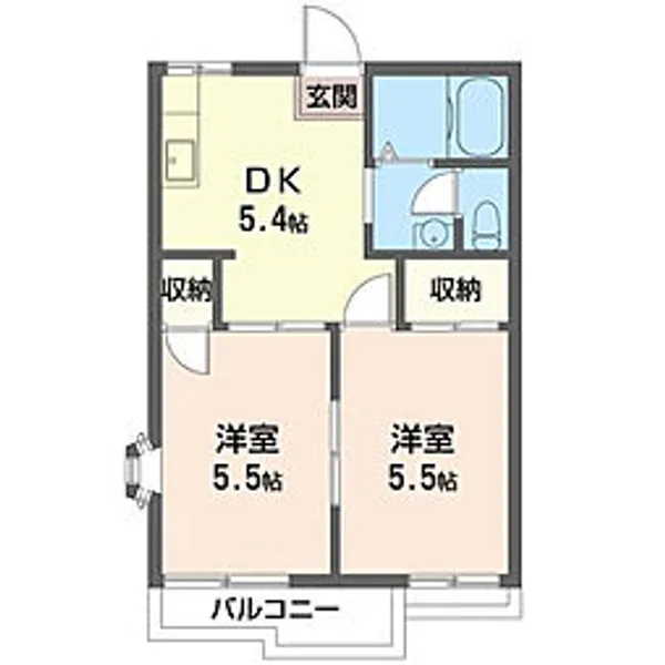ベルビオレ【2階】の間取り