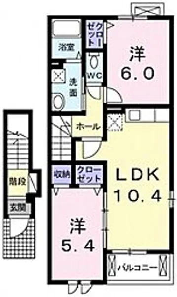 ティアラIIA【2階】の間取り