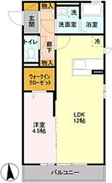 オルテシアII【2階】の間取り