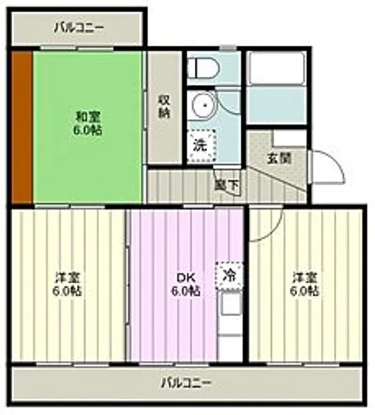 エスペランサふじみ野【3階】の間取り