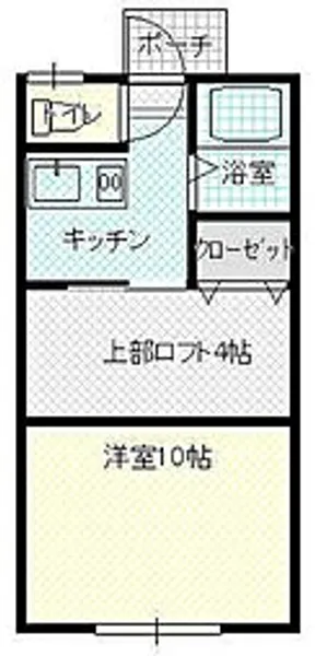 しらかばハイツ【101号室】の間取り