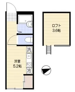 ロック・フィールド保土ヶ谷【102号室】の間取り