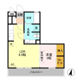 ルミエール【3階】の間取り