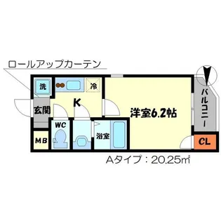 Cottage DainichiⅡ【2階】の間取り