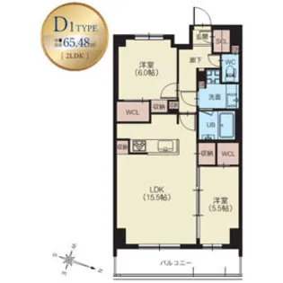 スプランディッド西日暮里【6階】の間取り