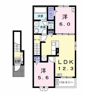ニューライズ東改田B【2階】の間取り