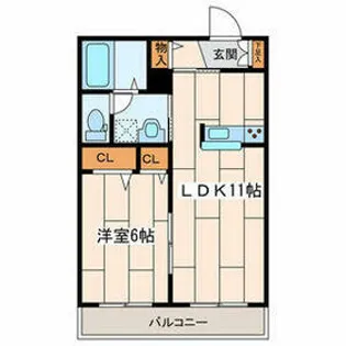 Rodzina(ロジーナ)【2階】の間取り