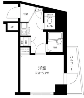 エービーシーステーションプラザ新宿中井【6階】の間取り