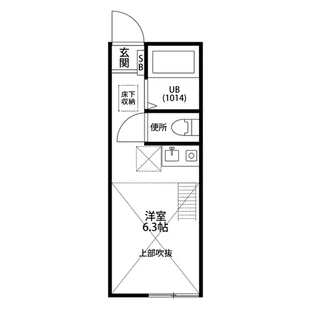 ミルフルール西横浜【1階】の間取り