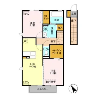 アマービレ A棟【2階】の間取り