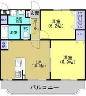 ユーミーサンシャイン【2階】の間取り