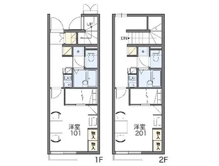 レオパレススカイビレッジ鈴鹿Ⅰ【212号室】の間取り